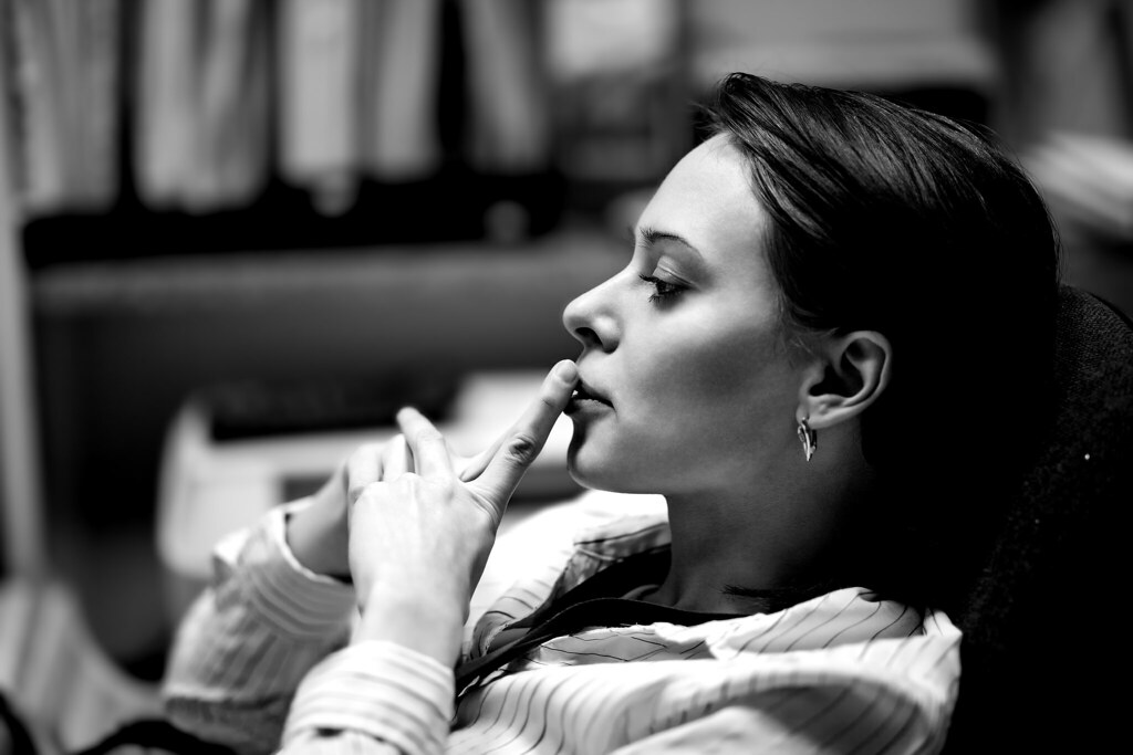 Portrait of a young business woman at office