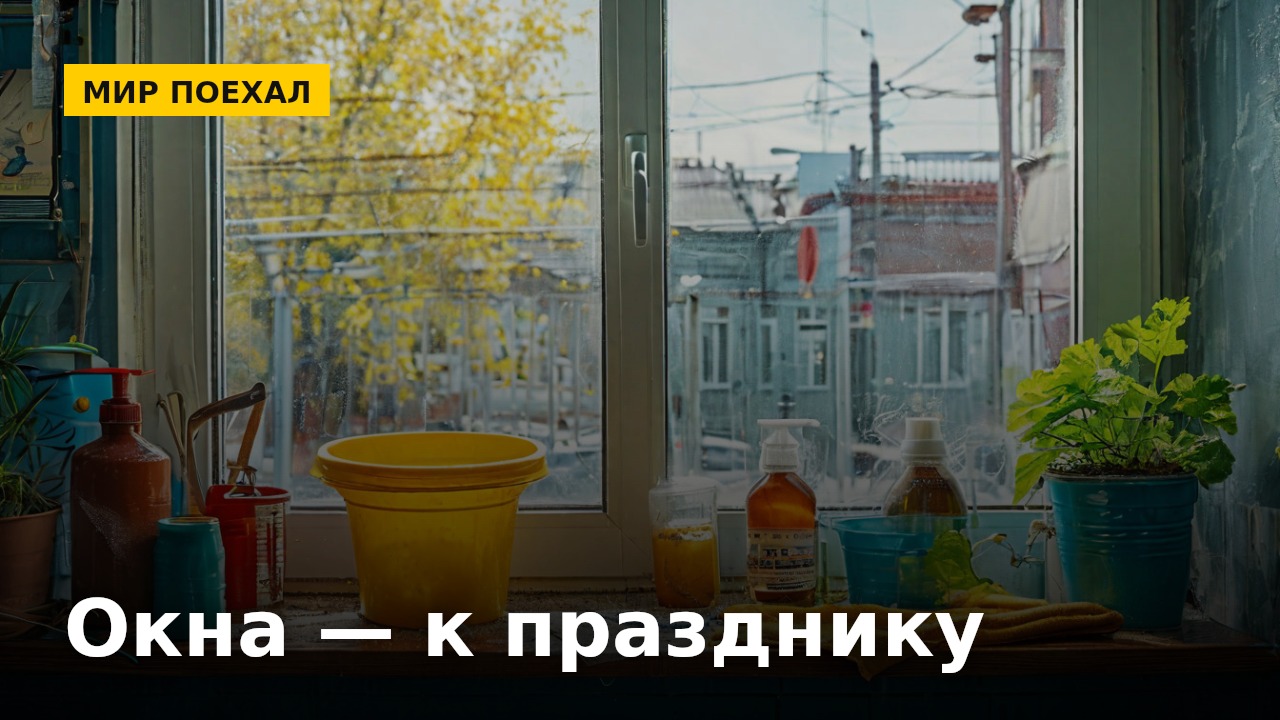 Окна моют только перед праздником