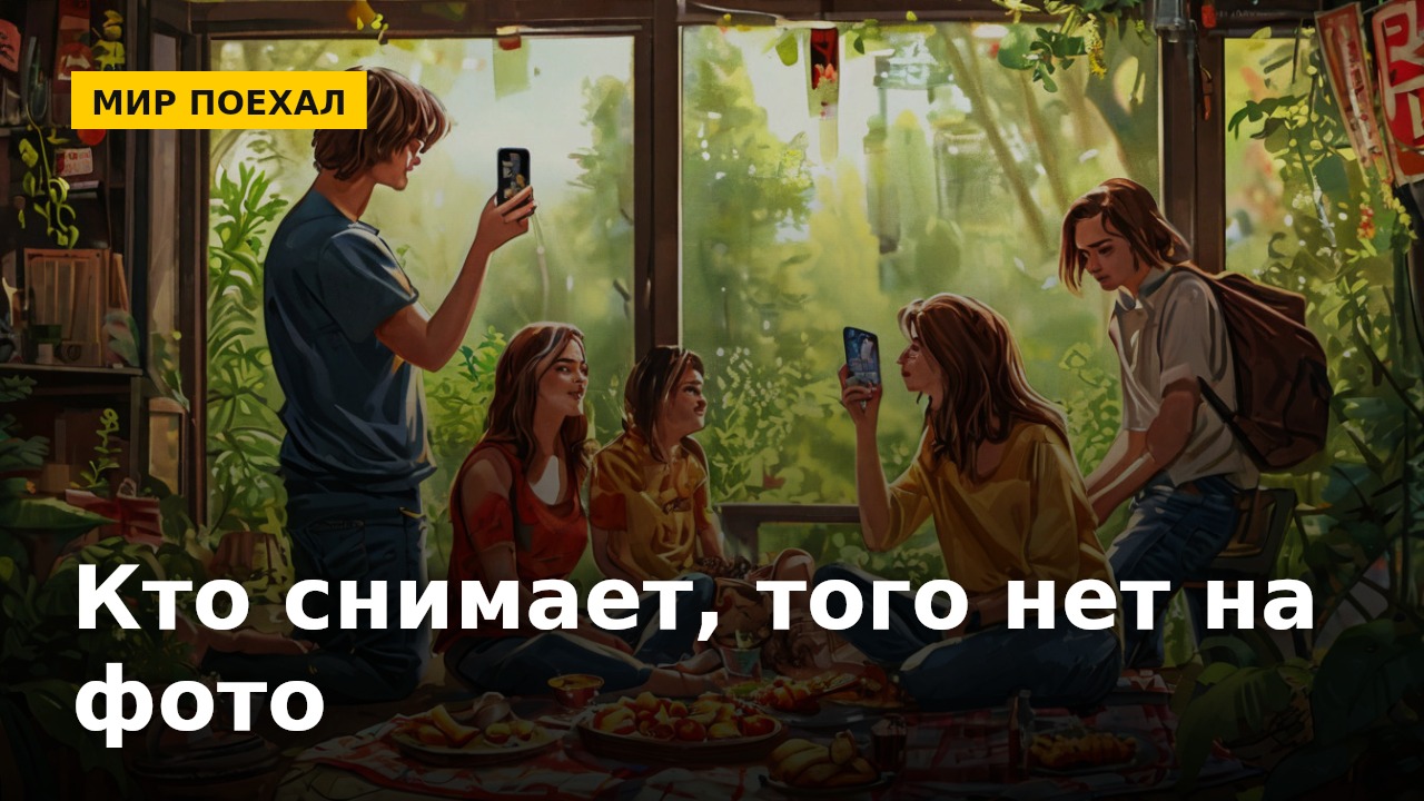 В любой компании один становится фотографом